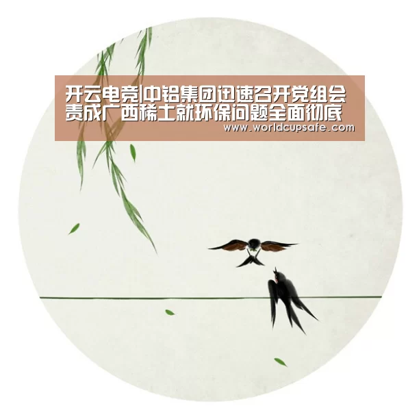 开云电竞|中铝集团迅速召开党组会责成广西稀土就环保问题全面彻底排查整改(图1) LOL直播