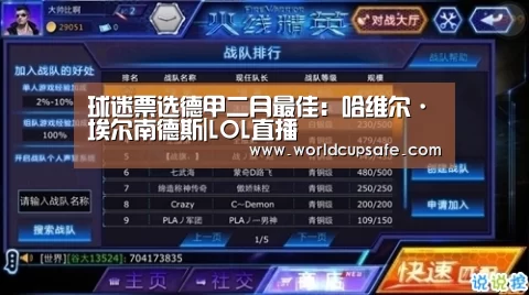 球迷票选德甲二月最佳:哈维尔·埃尔南德斯|LOL直播(图1) 电竞官网